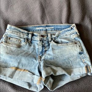 Light denim shorts